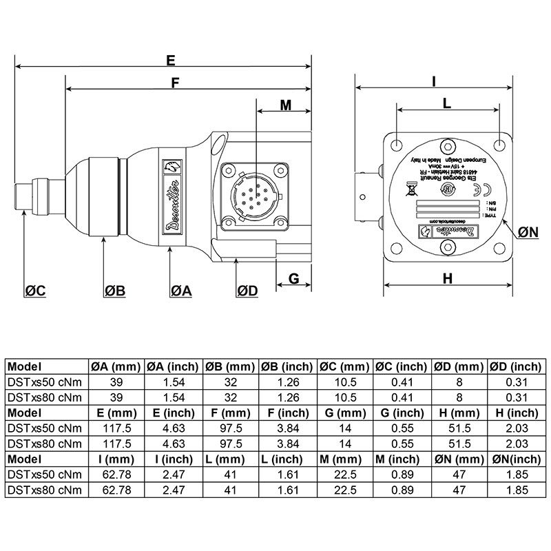 DSTxs80 cNm product photo